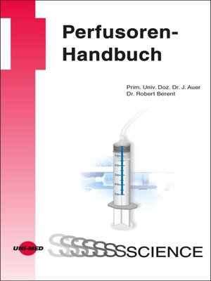 cover image of Perfusoren-Handbuch
